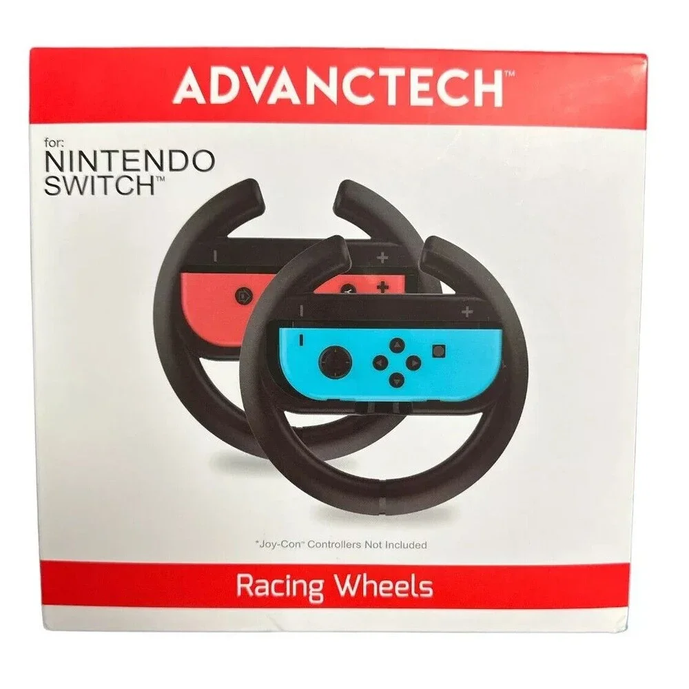 Advanctech Racing Wheels for Nintendo Switch - Smooth Feeling of Driving - Black